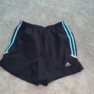 Womens Adidas Running Shorts with Stripes